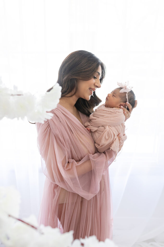 Newborn photoshoot in Burlington studio by Charlene Arianna