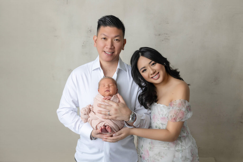 Newborn photoshoot in Burlington studio by Charlene Arianna